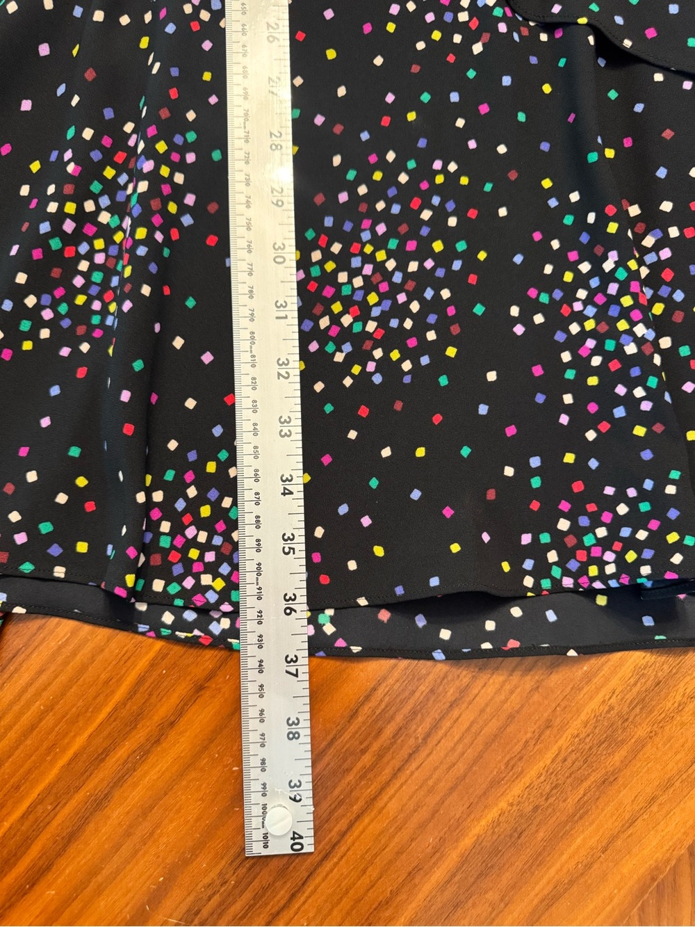 Kate Spade New York Confetti Cheer Smocked Long Sleeve Dress Size 8 - Picture 13 of 16